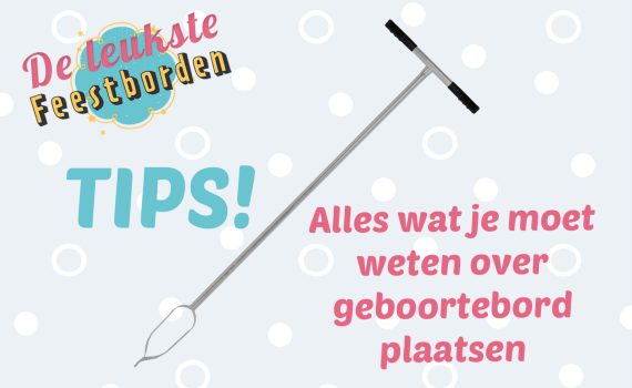 Geboortebord plaatsen tips voor stevig en veilig gebruik