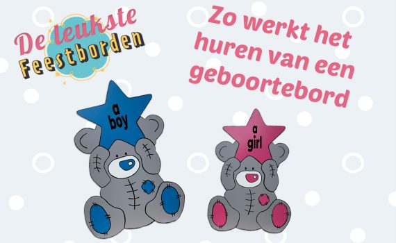 Geboortebord huren in Boekel en omgeving – De Leukste Feestborden
